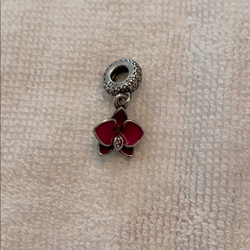 Orchid Pandora charm